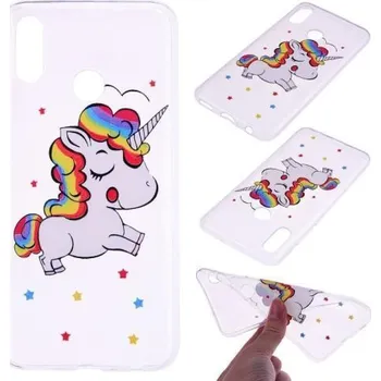 Pouzdro na mobilní telefon Patty gelový obal na mobil Samsung Galaxy M20 - jednorožec