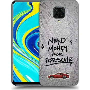 Pouzdro na mobilní telefon Picasee silikonový černý obal pro Xiaomi Redmi Note 9 Pro - Grey Drift