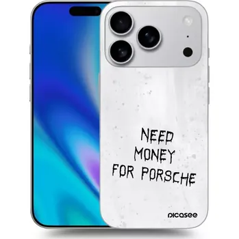 Pouzdro na mobilní telefon Picasee silikonový průhledný obal pro Apple iPhone 17 Pro - White Fuel