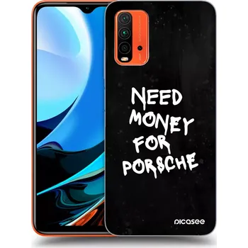 Pouzdro na mobilní telefon Picasee silikonový černý obal pro Xiaomi Redmi 9T - Black Dollar