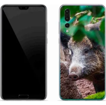 Pouzdro na mobilní telefon Gelový kryt mmCase na mobil Huawei P20 Pro - divoké prase