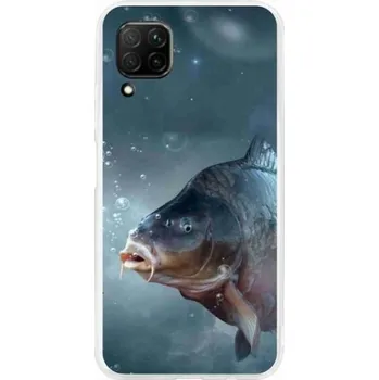 Pouzdro na mobilní telefon Gelový kryt mmCase na mobil Huawei P40 Lite - kapr a bublinky