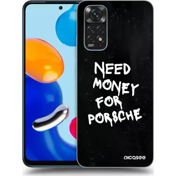 Pouzdro na mobilní telefon Picasee silikonový černý obal pro Xiaomi Redmi Note 11 - Black Dollar