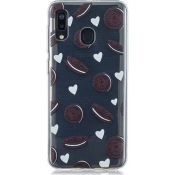 Pouzdro na mobilní telefon Pattern gelový obal na mobil Samsung Galaxy A20 / A30 - sušenky