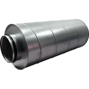 Stavební materiál 5315 Tlumič hluku z pozinkovaného plechu, 125 mm, délka 60 cm DALAP DAMPER 125/600