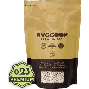 Airsoftová kulička Raccoon Airsoft Airsoftové kuličky Raccoon PREMIUM BIO 0,23g, 1kg