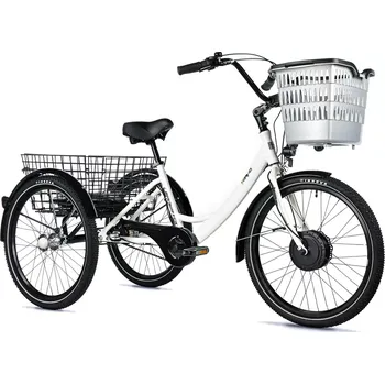 Elektrotříkolka Leader Fox Bormio 14,4 Ah 24" 2025 bílá matná