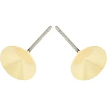 Náušnice CZ Náušnice trn rivoli 6mm Ag925 gold plating 24kt