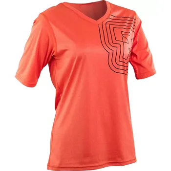 cyklistický dres Race Face Dámský dres Race Face Charlie Women’s Jersey Orange velikost XS