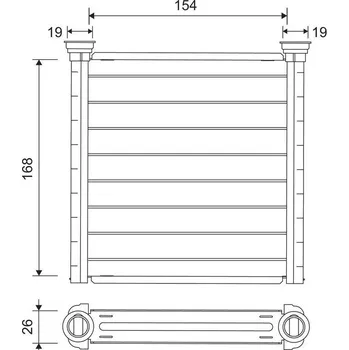 Výměník tepla Výměník tepla, vnitřní vytápění VALEO WYPRZEDA˝ 811649