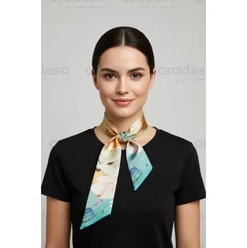 Šátek Aradesa Hedvábný šátek Noir-19
