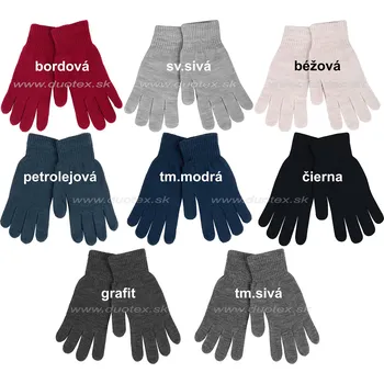 Rukavice YO Rukavice RED-MAG2K Barva: tm.sivá, Velikost: 21cm