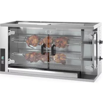 Kuchyňský gril HENDI 226063 Plynový kuřecí rožeň, náplň 8-10 kusů HENDI 226063