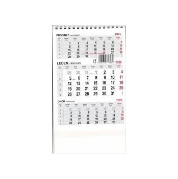 Kalendář Stolní kalendář 2026 Tříměsíční A5