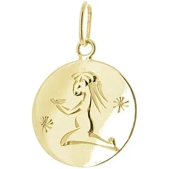 Přívěsek Stříbrný zlacený přívěšek znamení Panna STRZ1525PANF