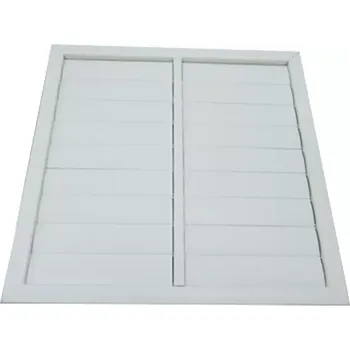 Větrací mřížka 134 Plastová větrací mřížka bez příruby se samotížnou žaluzií 603x603 mm, bílá DALAP
