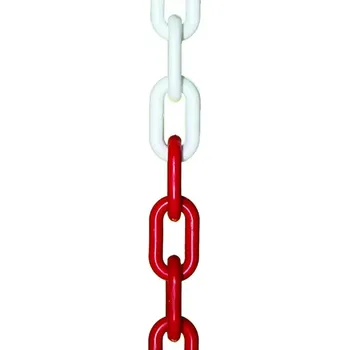 Řetěz Plastová Řetěz Červeno / Bílá4 mm Červeno bílá 30 m