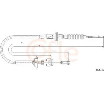 Spojkové lanko Spojkové lanko COFLE 92.18.6110