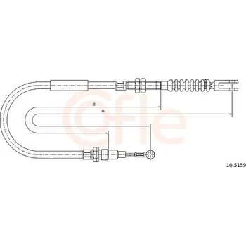Lanko parkovací brzdy Lanovod parkovací brzdy COFLE 92.10.5159