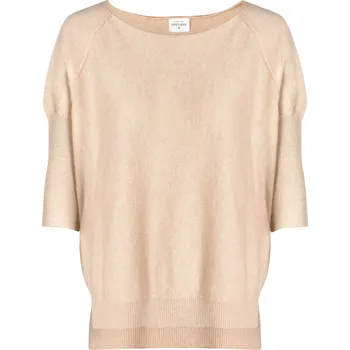 Kašmírový top BOATY organický béžový XS / Béžová