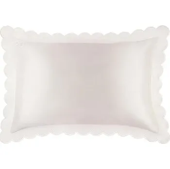 Slip - Pure Silk Queen Pillowcase with scalloped edge - white Přikrývky a polštáře unisex