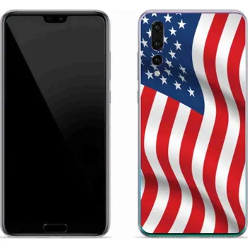 Pouzdro na mobilní telefon Gelový kryt mmCase na mobil Huawei P20 Pro - USA vlajka
