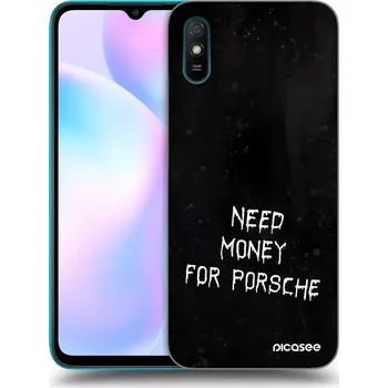 Pouzdro na mobilní telefon Picasee silikonový černý obal pro Xiaomi Redmi 9AT - Black Fuel