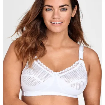 Podprsenka Miss Mary Of Sweden Bavlněná podprsenka Cotton dots, s kosticemi bílá 85