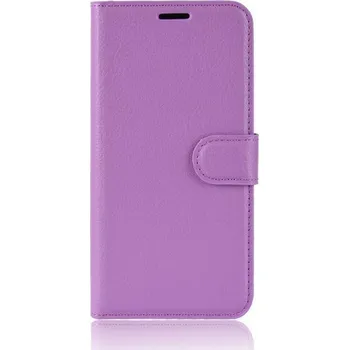Pouzdro na mobilní telefon Litchi PU kožené peněženkové pouzdro pro mobil Samsung Galaxy S20 FE/S20 FE 5G - fialové