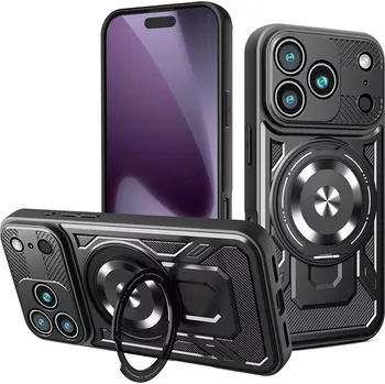 Pouzdro na mobilní telefon Kryt iPhone 17 Pro, RuggedCam, černý