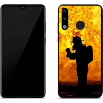 Pouzdro na mobilní telefon Gelový kryt mmCase na mobil Huawei P30 Lite - hasič