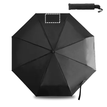 Deštník JACOBS. 190T pongee skládací deštník s automatickým otevíráním Digitální Transfer (max. 13 barev, 200 x 120mm) 13 barev 1 Zastřešující segment 3