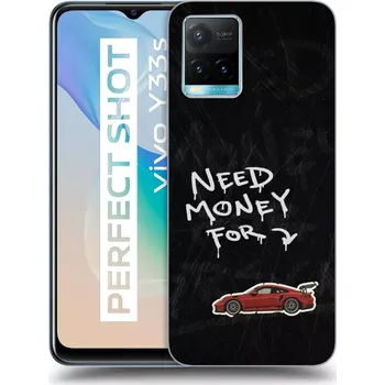 Pouzdro na mobilní telefon Picasee silikonový černý obal pro Vivo Y33s - Track Mode