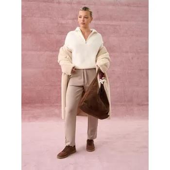 Sinsay - Kalhoty - krémová - 489FJ-12X - 489FJ-12X-L