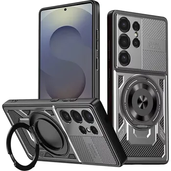 Pouzdro na mobilní telefon Kryt Samsung Galaxy S25 Ultra, RuggedCam, šedý