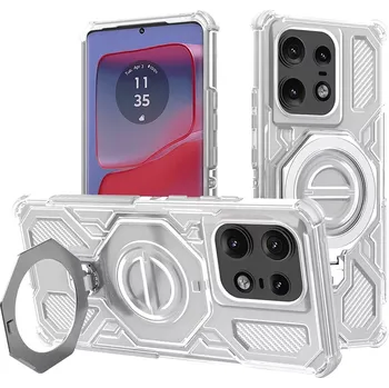 Pouzdro na mobilní telefon Kryt Motorola EDGE 50 Pro, Carbon Shield PRO, white