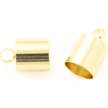 Materiál na výrobu šperku EU Koncovka kaplík 12/8mm chirurgická ocel gold plating 24kt