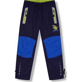 Chlapecké kalhoty ZATEPLENÉ ŠUSŤÁKOVÉ KALHOTY S FLEECEM DK8232 - TMAVĚ MODRÁ Velikost: 128, Barva: Tmavě modrá