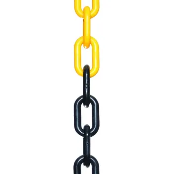 Železářství Plastová Řetěz Černo / Žlutá6 mm Žluto černá 30 m