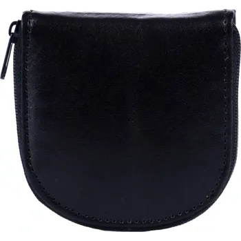 Peněženka Pánská peněženka na mince - podkova kožená 0117 černá