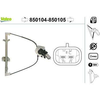 Stahovačka okna Zvedací zařízení oken VALEO 850104