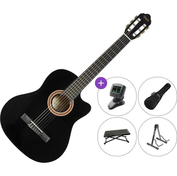 Klasická kytara Valencia VC104C SET 4/4 Black Klasická kytara