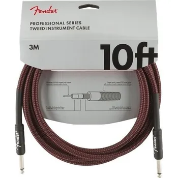 Příslušenství ke zvukové technice Fender Professional Series Red Tweed 3 m Rovný - Rovný Nástrojový kabel