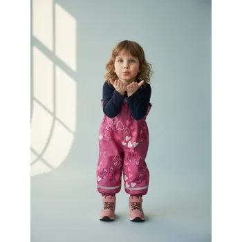 Dívčí kalhoty Sinsay - Kalhoty s kšandami - růžová - 6545C-38X - 6545C-38X-98