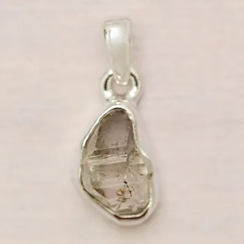 Přívěsek Herkimer diamant přívěsek stříbro Ag 925 LOT186 1,2 cm, 1,4 g