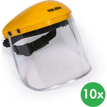 Chránič sluchu Tolsen Ochranný štít na obličej, balení 10 ks