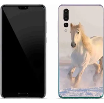 Pouzdro na mobilní telefon Gelový obal mmCase na mobil Huawei P20 Pro - kůň ve sněhu