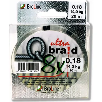 BROLINE - Q-braid ultra - 0,18mm - 12,7kg - 2x 10m