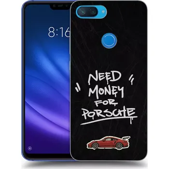 Pouzdro na mobilní telefon Picasee silikonový průhledný obal pro Xiaomi Mi 8 Lite - Dark Racer