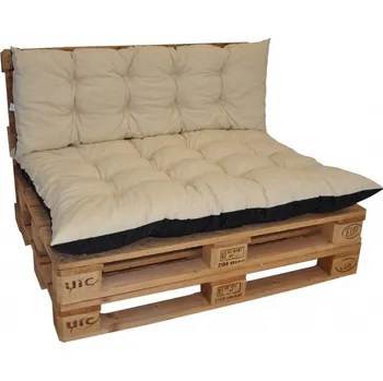 Podsedák Polstry na paletový nábytek sada Basic - látka béžový melír